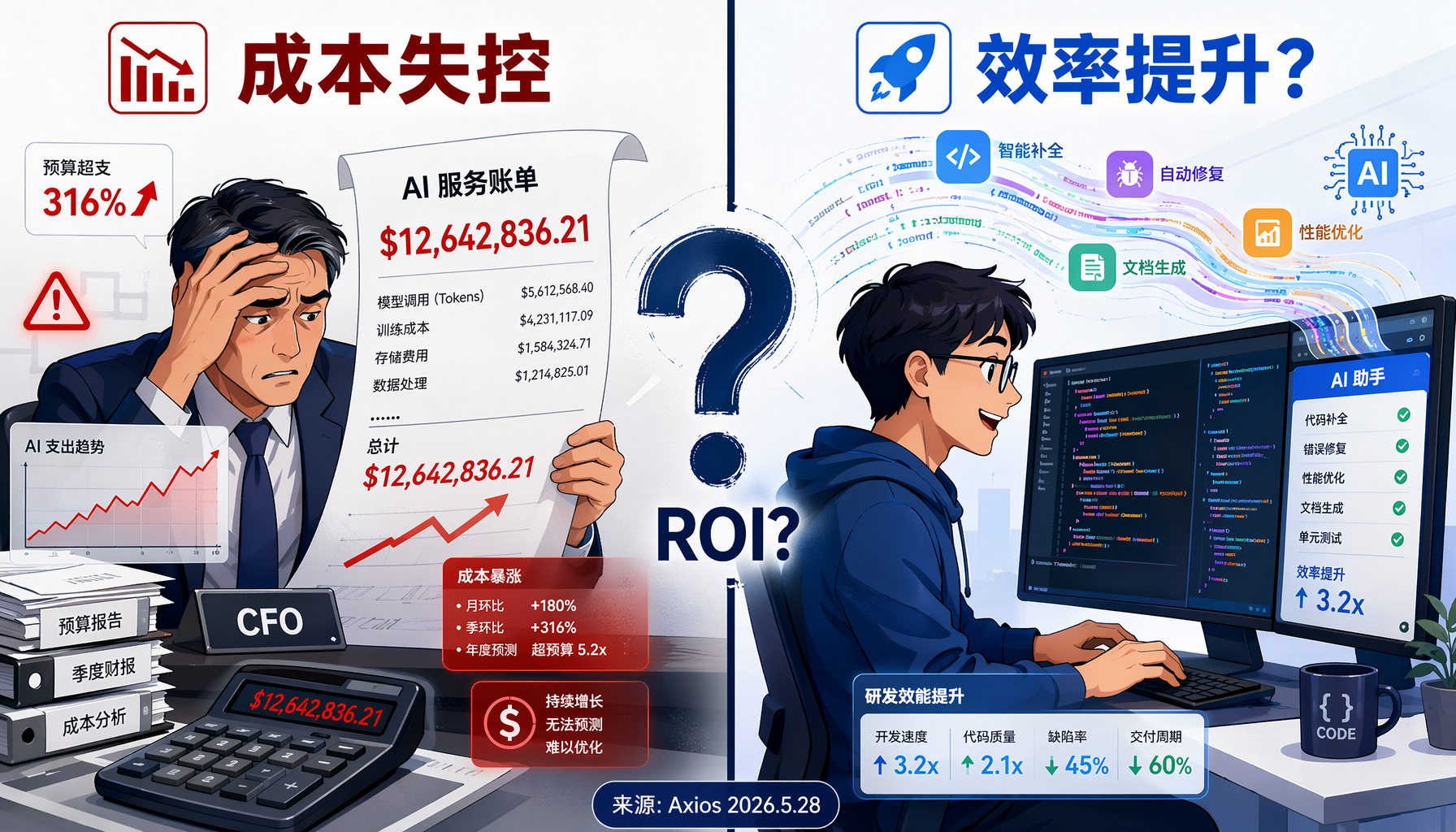 AI成本失控与效率提升的ROI之问