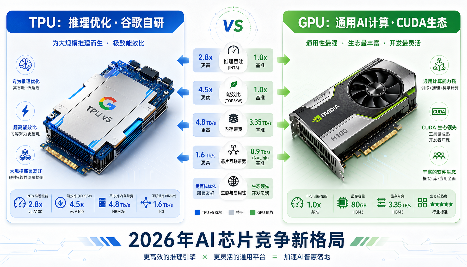 Google TPU与Nvidia GPU芯片竞争对比