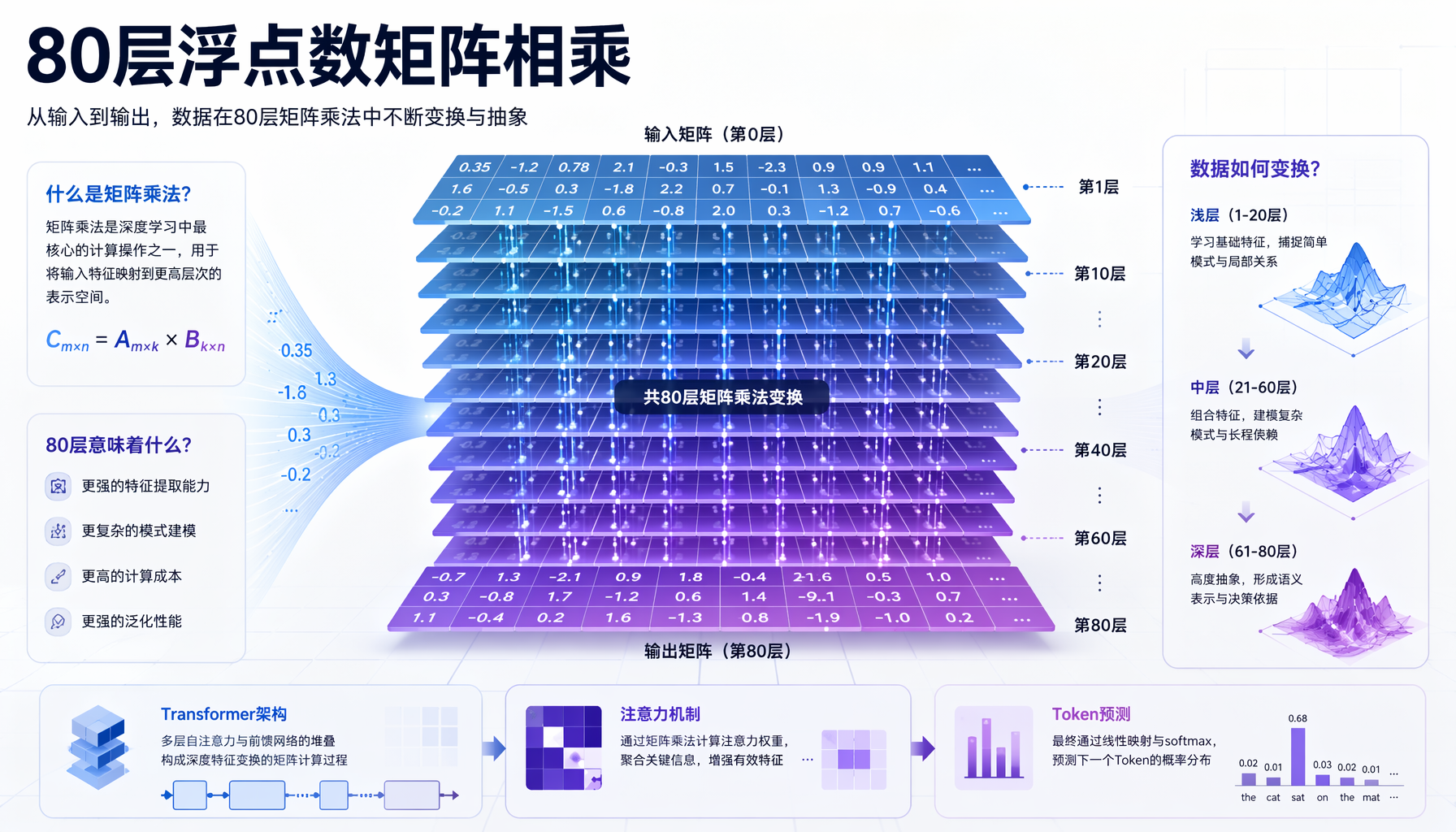 80层浮点数矩阵相乘