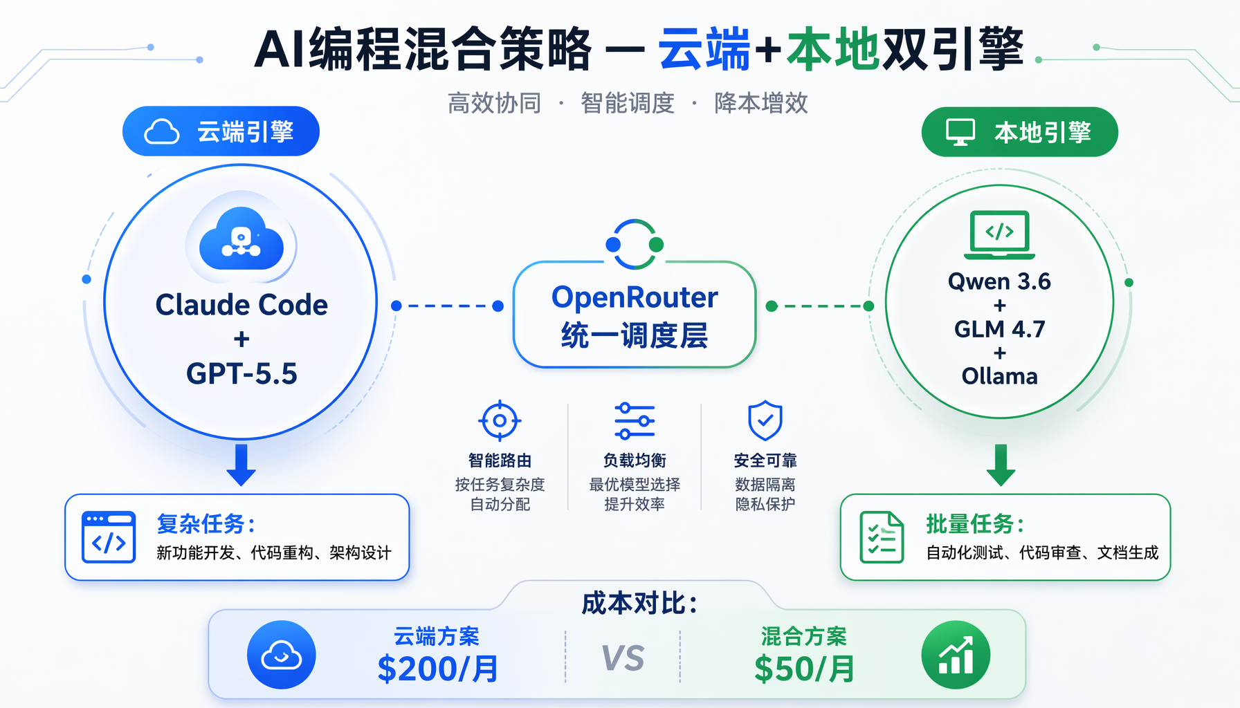 ▲ 本地AI编程模型性能对比：4个开源模型 vs 云端标杆