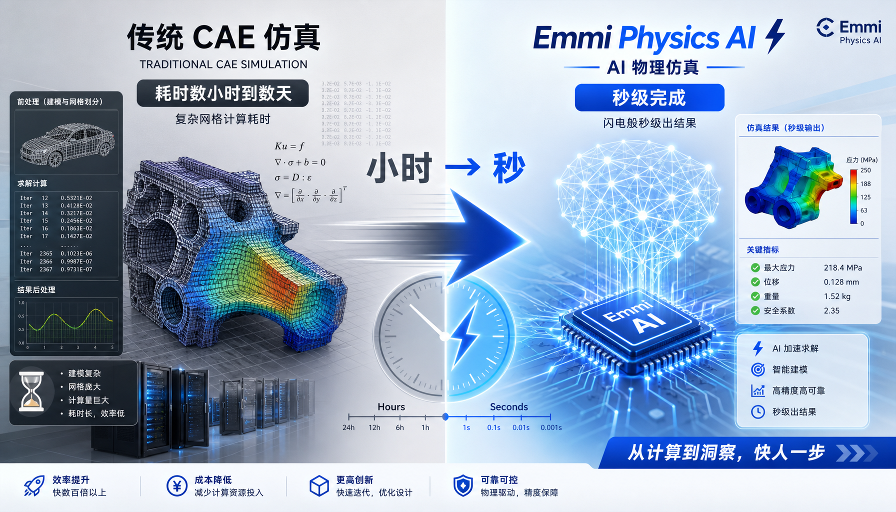 传统CAE仿真 vs AI物理仿真对比