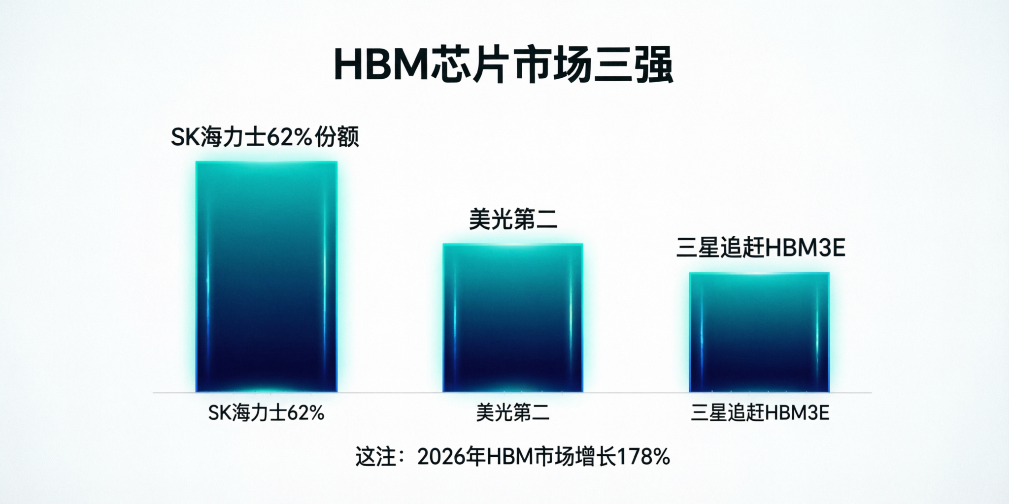 HBM芯片市场三强格局